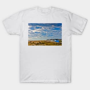 Hengistbury Head Beach Huts Bournemouth Dorset T-Shirt